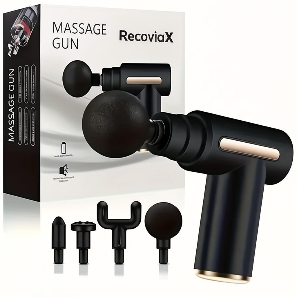 RecoviaX- Deep Tissue Massage Gun- Massage gun for Muscle Recovery, pain relief, and performance enhancement