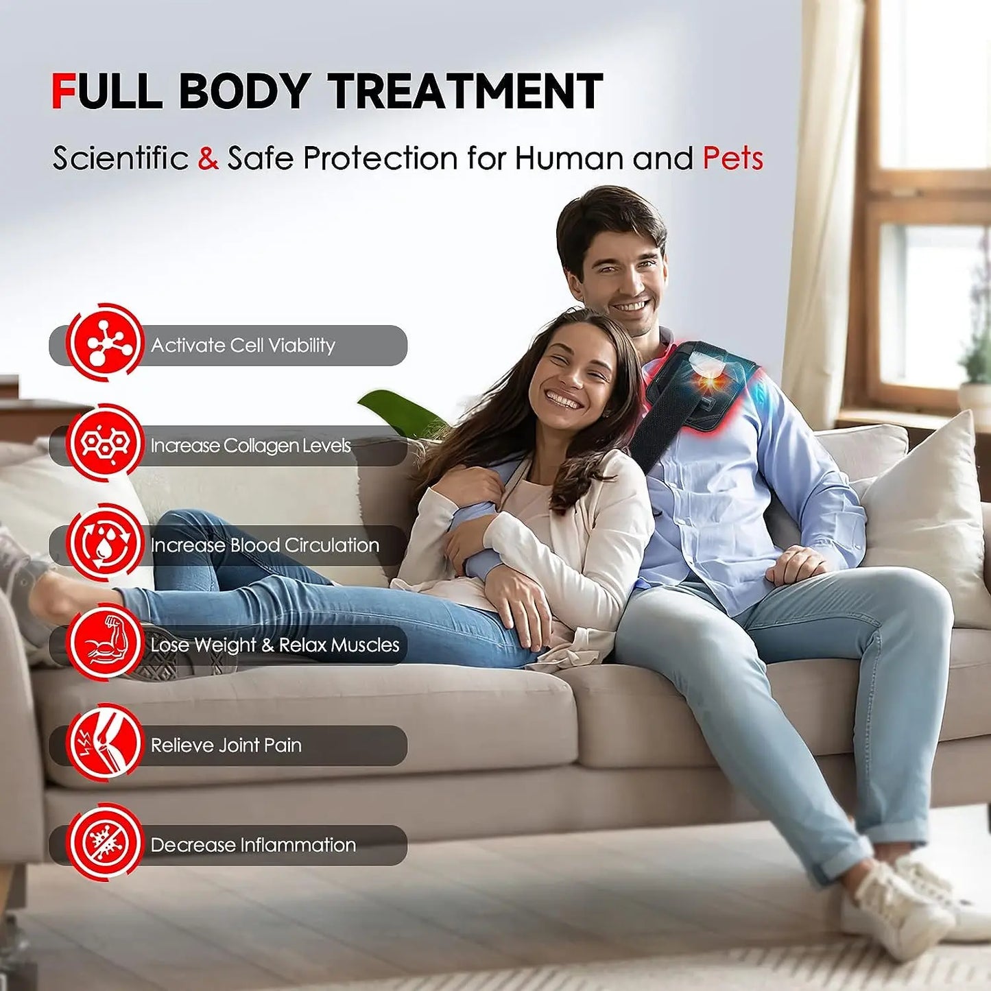 Recoviax™ Dual‑Wavelength Therapy Belt