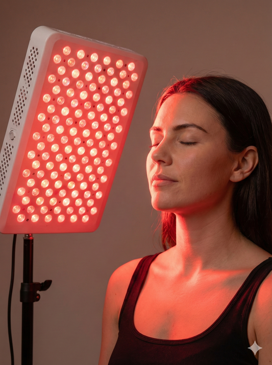 Dual Chip Red Light Therapy Panel for Face and Body
