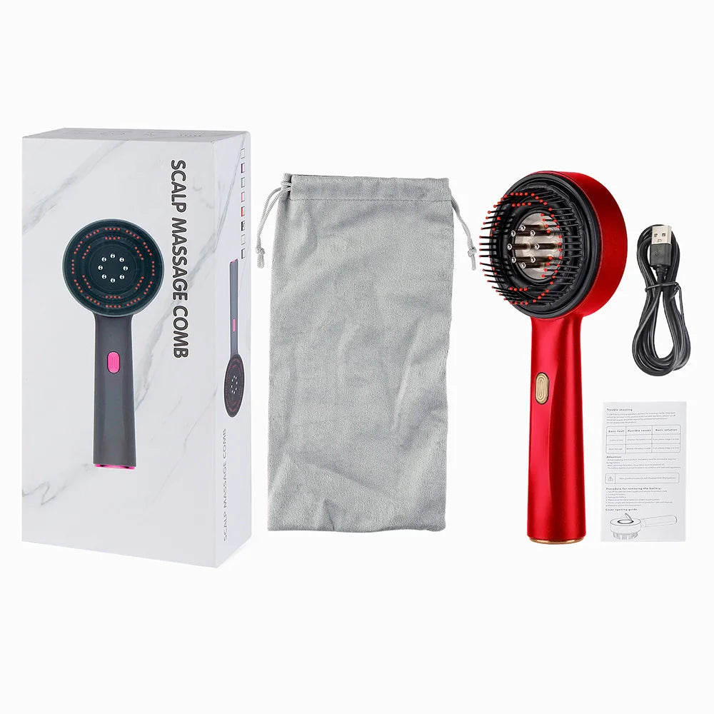 Recoviax ScalpRevive Pro — 5-in-1 Electric Scalp Massager with Red Light Therapy for Hair Growth
