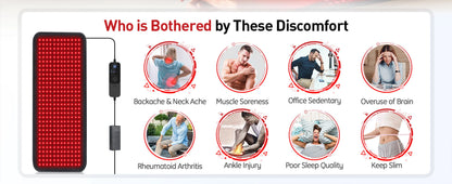 Recoviax Dual-Wavelength Red Light Therapy Mat