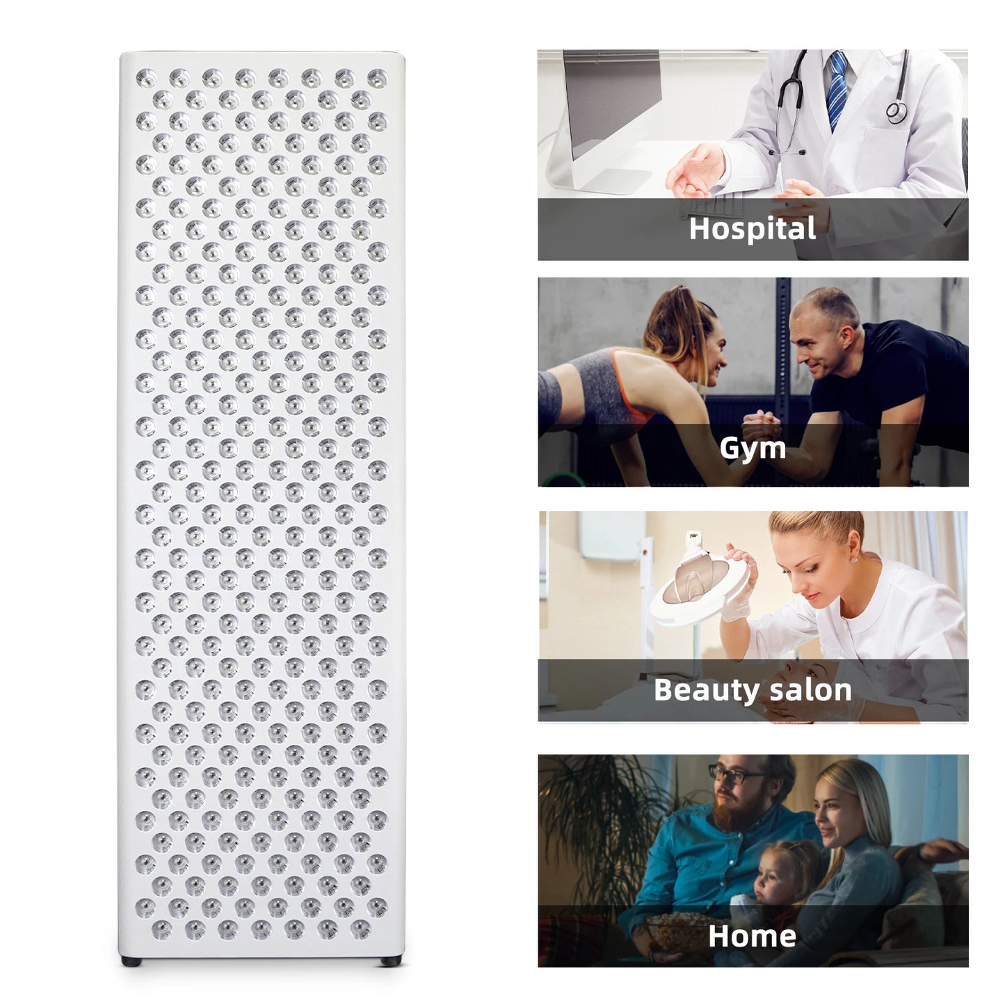 Dual Chip Red Light Therapy Panel for Face and Body