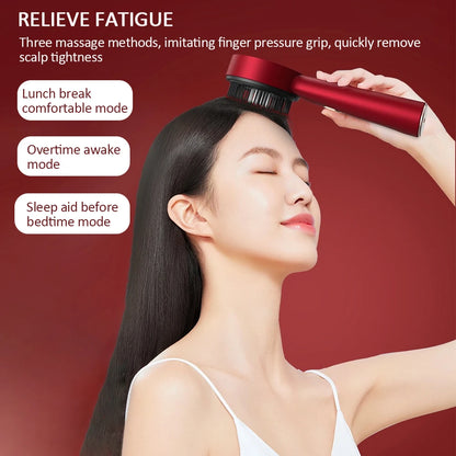 Recoviax ScalpRevive Pro — 5-in-1 Electric Scalp Massager with Red Light Therapy for Hair Growth