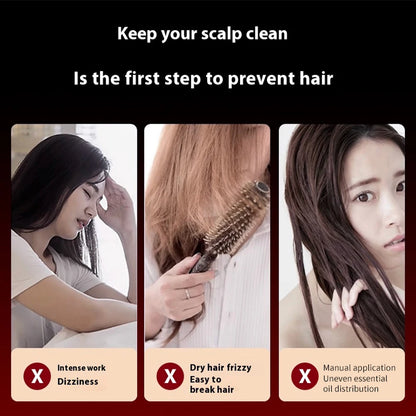 Recoviax ScalpRevive Pro — 5-in-1 Electric Scalp Massager with Red Light Therapy for Hair Growth