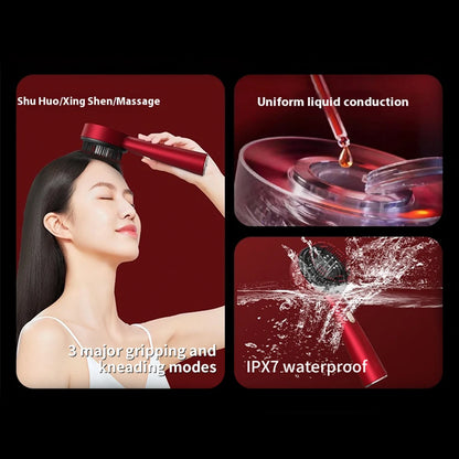 Recoviax ScalpRevive Pro — 5-in-1 Electric Scalp Massager with Red Light Therapy for Hair Growth