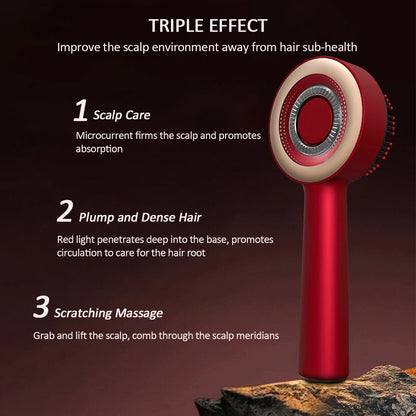 Recoviax ScalpRevive Pro — 5-in-1 Electric Scalp Massager with Red Light Therapy for Hair Growth