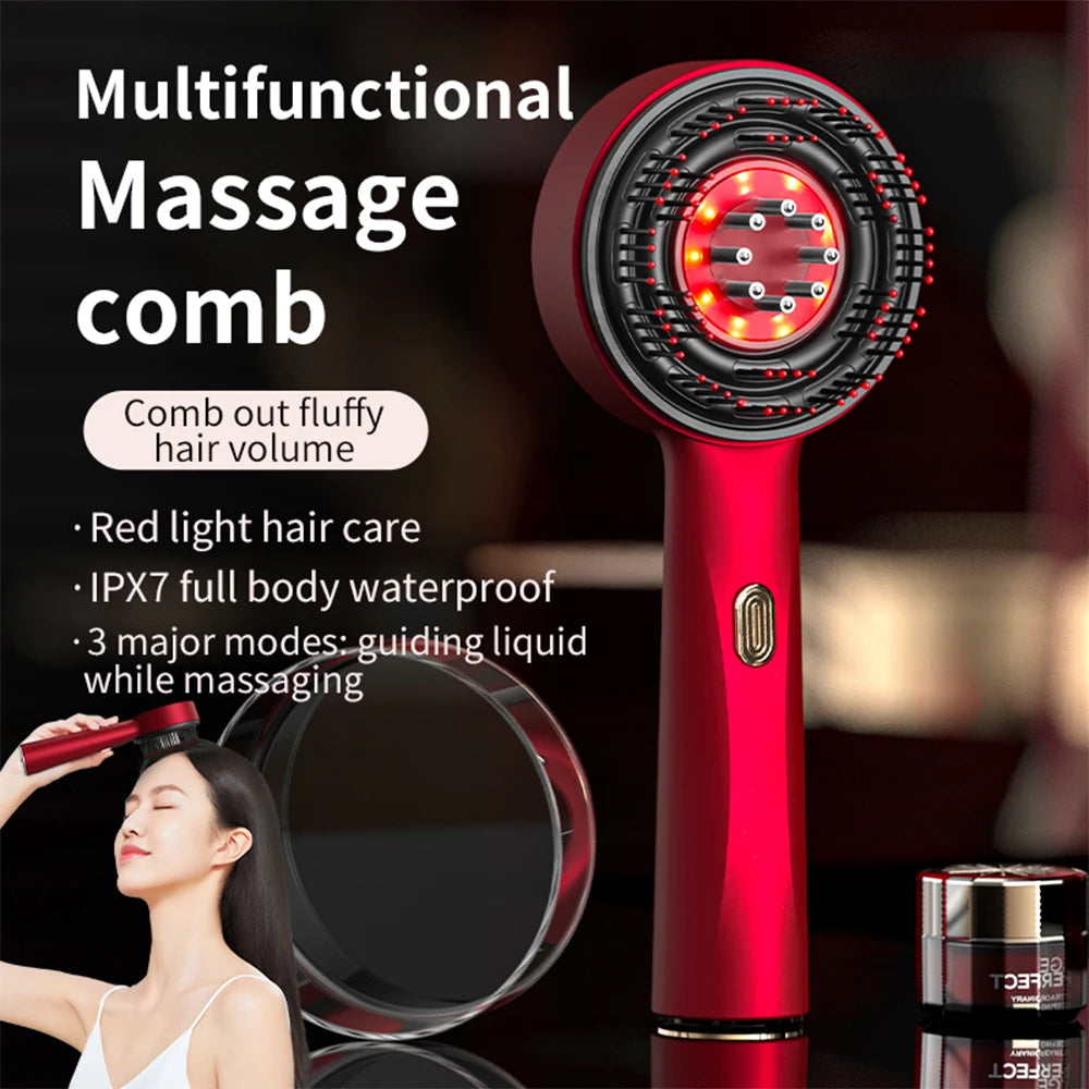 Recoviax ScalpRevive Pro — 5-in-1 Electric Scalp Massager with Red Light Therapy for Hair Growth